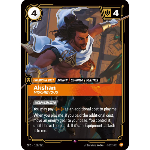Akshan - Mischievous FOIL - SFD (109)