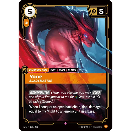 Yone - Blademaster FOIL - SFD (116)