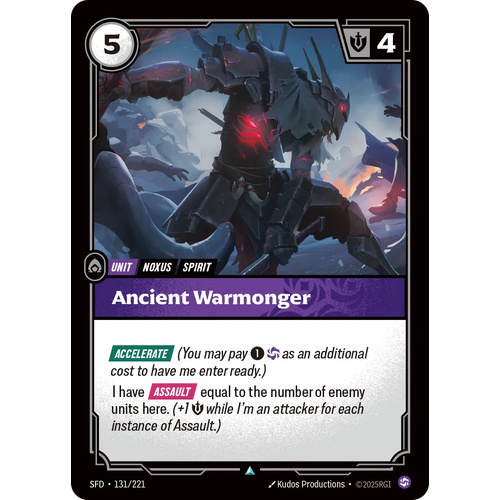 Ancient Warmonger FOIL - SFD (131)