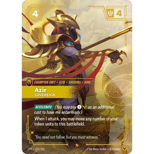 Azir - Sovereign FOIL - SFD (177)