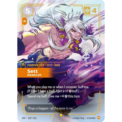 Sett - Brawler (Signature) FOIL - SFD (232s)