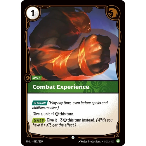 Combat Experience - UNL (031)