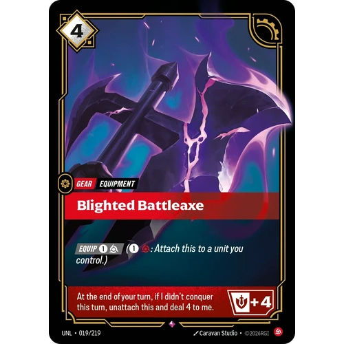 Blighted Battleaxe FOIL  - UNL (019)