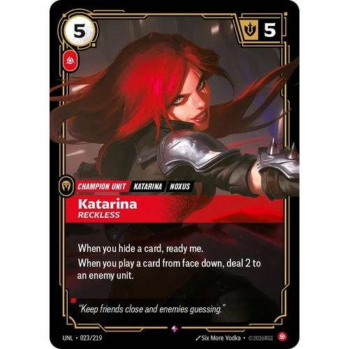 Katarina - Reckless FOIL  - UNL (023)
