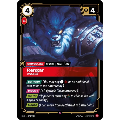 Rengar - Unseen FOIL  - UNL (024)