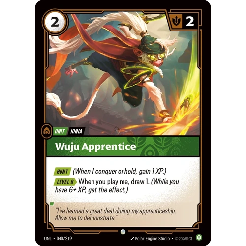 Wuju Apprentice FOIL  - UNL (040)