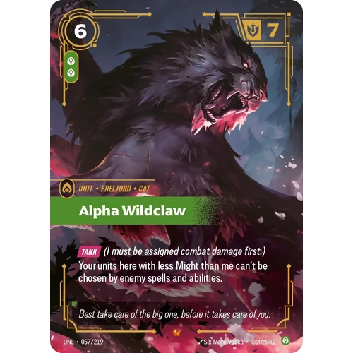 Alpha Wildclaw FOIL  - UNL (057)