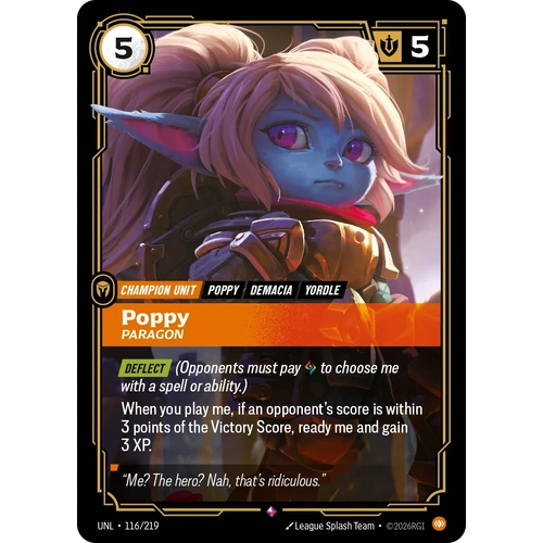 Poppy - Paragon FOIL  - UNL (116)