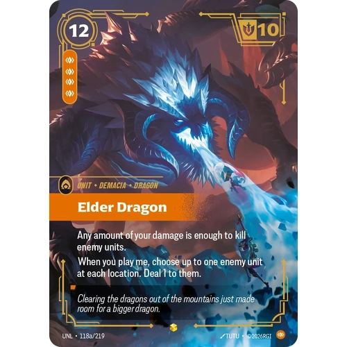 Elder Dragon (Alternate Art) FOIL  - UNL (118a)