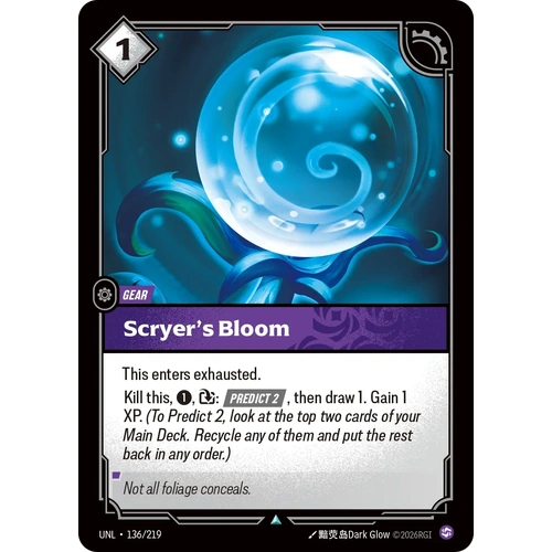 Scryer's Bloom FOIL  - UNL (136)