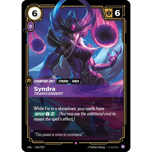 Syndra - Transcendent FOIL  - UNL (146)