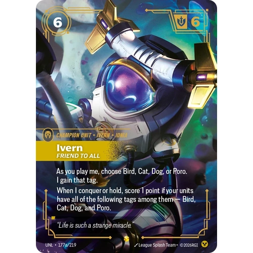 Ivern - Friend to all (Alternate Art) FOIL  - UNL (177a)