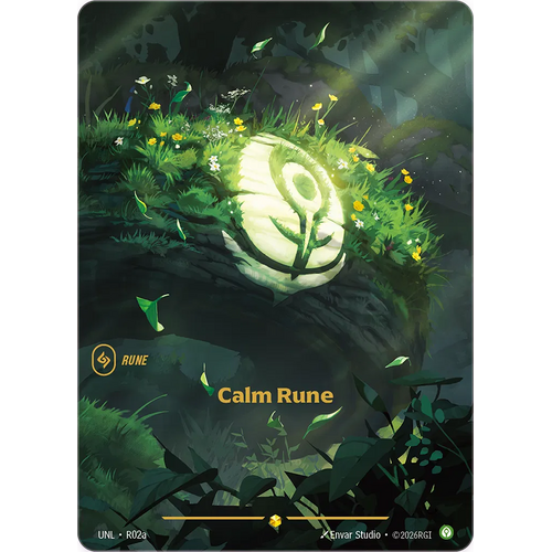 Calm Rune (Alternate Art) FOIL - UNL (R02a)