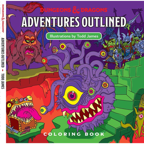 Dungeons and Dragons - Adventures Outlined 5th Edition Coloring Book Monster Manual 1