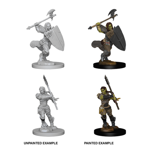 Pathfinder Deep Cuts: Unpainted Miniatures - Half-Orc Female Barbarian