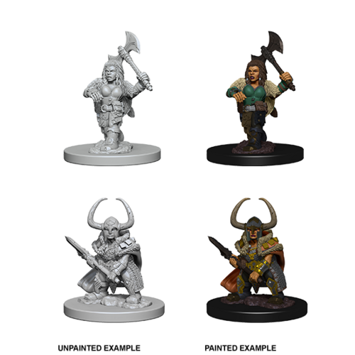 D&D Nolzurs Marvelous Unpainted Miniatures - Dwarf Female Barbarian