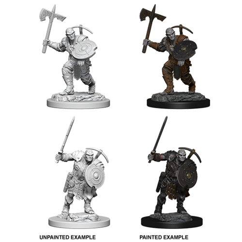 D&D Nolzurs Marvelous Unpainted Miniatures - Earth Genasi Male Fighter