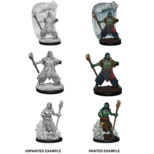 D&D Nolzurs Marvelous Unpainted Miniatures - Water Genasi Male Druid