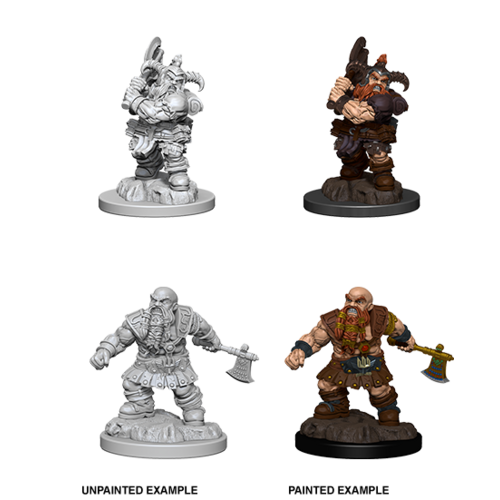 D&D Nolzurs Marvelous Unpainted Miniatures - Dwarf Male Barbarian