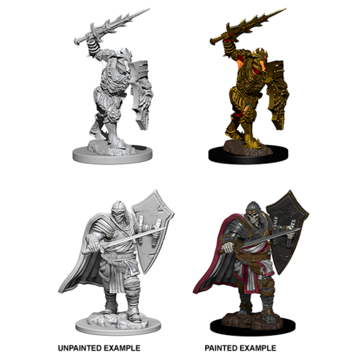 D&D Nolzurs Marvelous Unpainted Miniatures - Death Knight & Helmed Horror