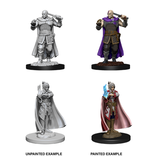 D&D Nolzurs Marvelous Unpainted Miniatures - Human Ranger & Moon Elf Sorcerer