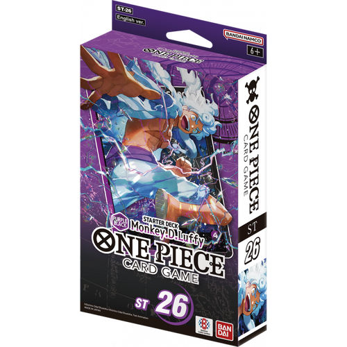 One Piece Card Game: Starter Deck PREORDER – (Purple/Black) Monkey.D.Luffy [ST-26]