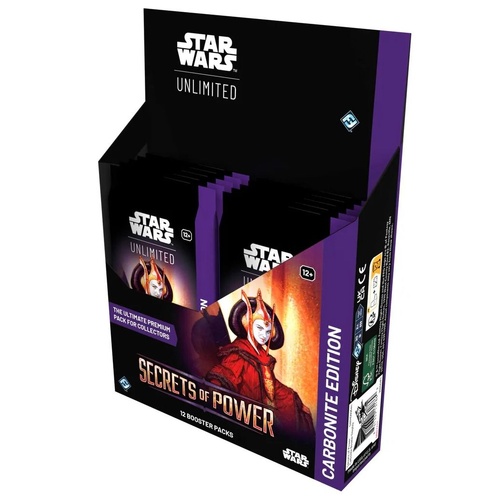 Star Wars Unlimited Secrets of Power Carbonite Booster Display