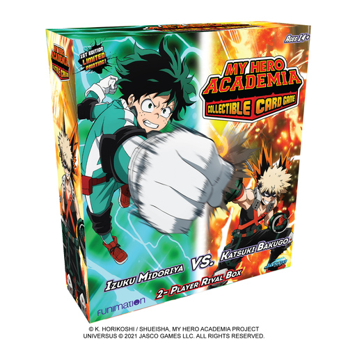 My Hero Academia Collectible Card Game Izuku Midoriya vs Katsuki Bakugo 2-Play Rival Decks