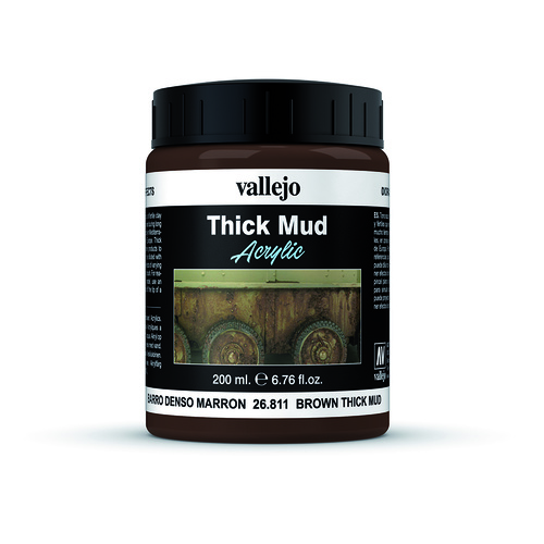 Vallejo Diorama Effects Brown Thick Mud 200ml 26811