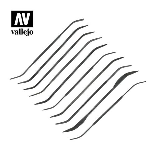 Vallejo Hobby Tools - Curved File Set (x10)
